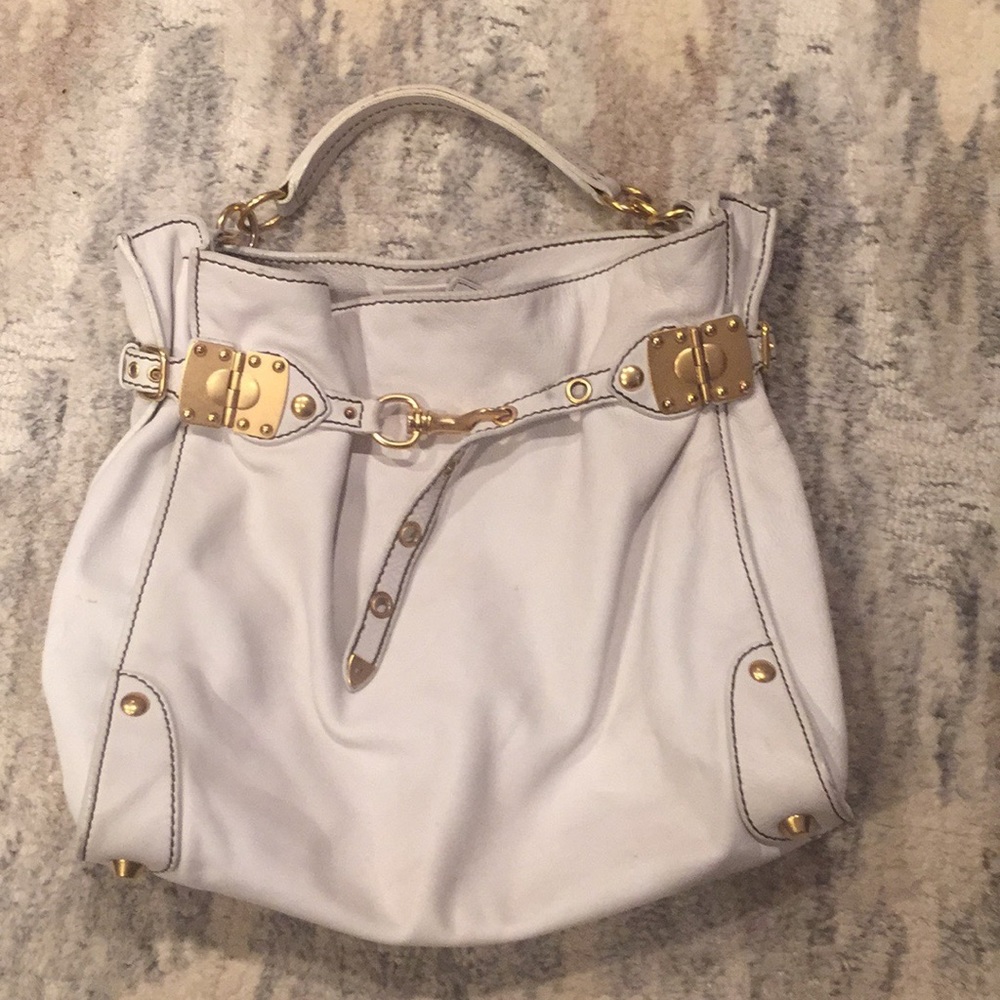 Miu Miu Off White Large Leather Satchel